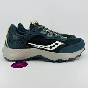 Saucony Women's Aura TR Trail Running Shoes 'Flint Fern' Grey S10862-202 Size 8